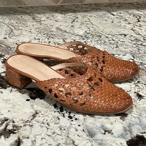 Loeffler Randall Lulu Heels Mules in Timber Brown Size 8